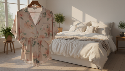 Sommerpyjama für Damen aus Seide