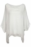 Cara Mia Seiden-Tunika weiß
