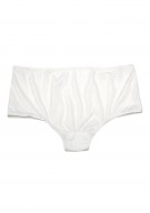 Damen Hot Pants Seide - elfenbein weiß