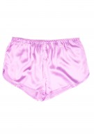 hellviolett Damen Hot Pants Seide - hellviolett