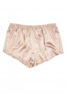 khaki Damen Hot Pants Seide - khaki