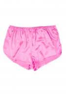 pink Damen Hot Pants Seide - pink