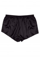 schwarz Damen Hot Pants Seide - schwarz