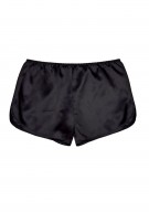 schwarz Damen Hot Pants Seide - schwarz