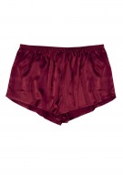 weinrot Damen Hot Pants Seide - weinrot