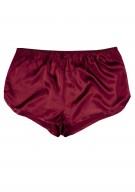 weinrot Damen Hot Pants Seide - weinrot