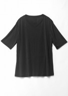 Damen Shirt Top Seide - schwarz