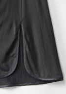 schwarz Damen Shirt Top Seide - schwarz