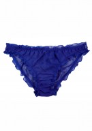 marineblau Damen Slip Seide - marineblau