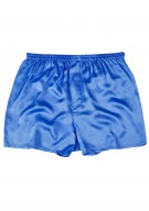 azurblau Herren Shorts Seide - azurblau