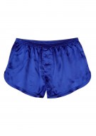 marineblau Herren Shorts Seide - marineblau