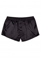 schwarz Herren Shorts Seide - schwarz