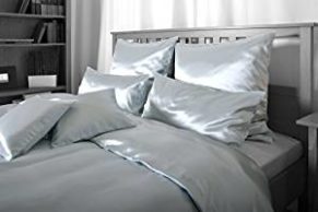 HOWE-Deko Kissenbezug Seide grau