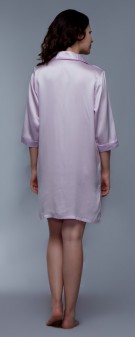 hellviolett Nachthemd Seide Damen - hellviolett