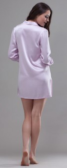 hellviolett Nachthemd Seide Damen - hellviolett