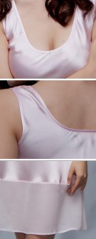 Nachthemd Seide Damen - rosa