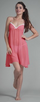 dunkel pink Neglige Seide Damen - dunkel pink