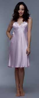 Neglige Seide Damen - hellviolett