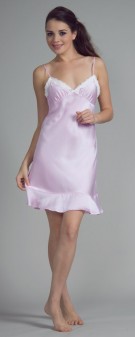 hellviolett Neglige Seide Damen - hellviolett