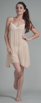 khaki Neglige Seide Damen - khaki