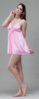 pink Neglige Seide Damen - pink