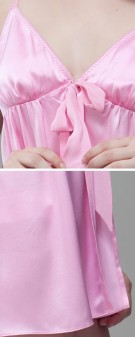 pink Neglige Seide Damen - pink