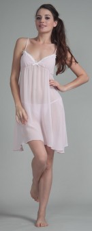 rosa Neglige Seide Damen - rosa