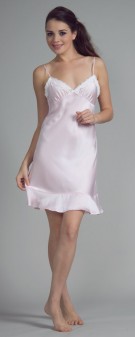 rosa Neglige Seide Damen - rosa