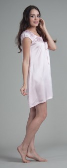 Neglige Seide Damen - rosa