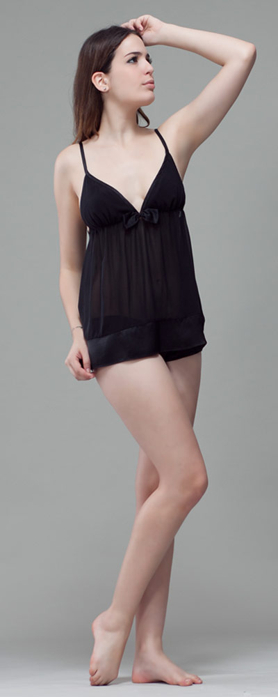 Baby Doll transparent in verführerischen Farben