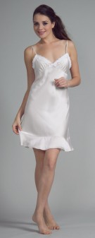 weiß elfenbein Neglige Seide Damen - weiß elfenbein