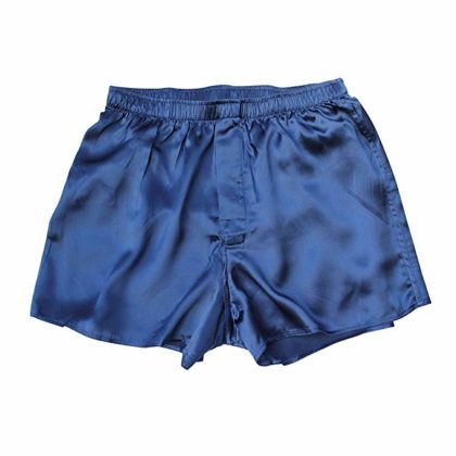 Seidenboxershort in Blau