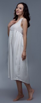 hellviolett Seidennachthemd Damen - hellviolett