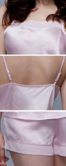 rosa Seidenpyjama Damen - rosa