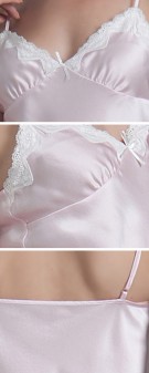 rosa Seidenpyjama Damen - rosa