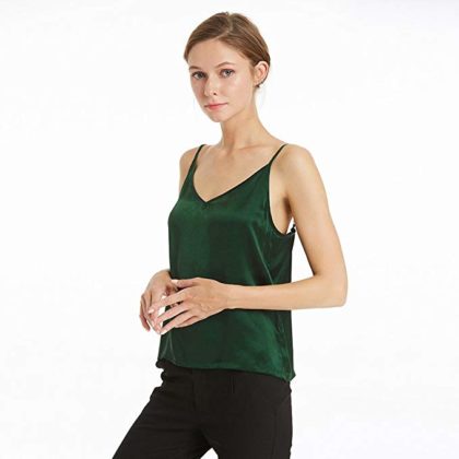 Seidentop Damen Grün