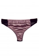 grau Tanga Slip Seide Damen - grau