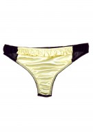 hellgelb Tanga Slip Seide Damen - hellgelb