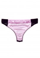 hellviolett Tanga Slip Seide Damen - hellviolett