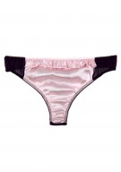 rosa Tanga Slip Seide Damen - rosa