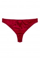 weinrot Tanga Slip Seide Damen - weinrot